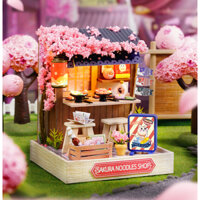 Mô hình nhà gỗ DIY – Tiệm mì hoa anh đào