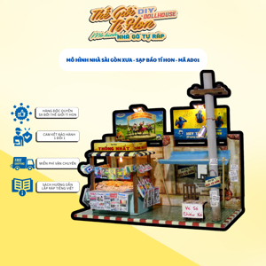 Mô hình nhà gỗ tự ráp DIY AD01 - Sạp báo tí hon