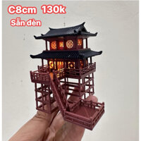 mô hình nhà nhựa in decor terrarium,bán cạn, tiểu cảnh
