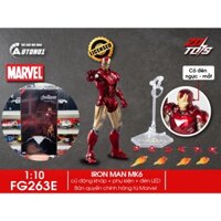 Mô hình nhân vật Marvel Iron man người sắt có đèn MK6 Mark VI Avengers SHF tỉ lệ 1:10 18CM ZD Toys FG263E