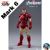 Mô Hình Nhân Vật Marvel Iron Man Người Sắt Mark 6 MK 6 ZD Toys tỉ lệ 1:10