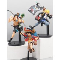 Mô hình nhân vật One Piece trong bộ 3 anh em Sabo, ACE, Luffy- Cao 20cm - Nặng 170g