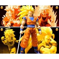 Mô hình nhân vật songoku có khớp Super Saiyan 3 tóc vàng xấp xỉ 16cm
