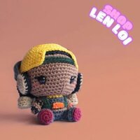 Mô Hình Nhân Vật Valorant Raze(Handmade Đan Len) Len Lỏi VN (có kèm móc treo cặp, balo)