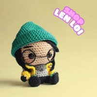 Mô Hình Nhân Vật Valorant Killjoy (Handmade Đan Len) Len Lỏi VN (có kèm móc treo cặp, balo)