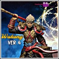 mô hình nhân vật wukong version 4,black myth wukong,Tây Du Ký,mỹ hầu vương,in resin 3D cao cấp