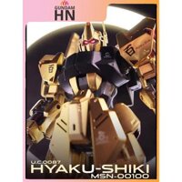 Mô hình nhựa 1/144 Gundam Zeta Mobile Suit HGUC Model Building Kai Phiên bản 2.0 Gundam Hyaku-Shiki mạ vàng