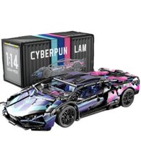Mô Hình Nhựa 3D Lắp Ráp OEM Siêu Xe Đua Lamborghini (1314 mảnh, Màu Hồng Tím) 1:14 - LG0176