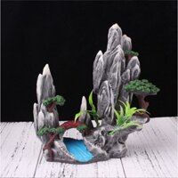 Mô hình non bộ dáng thủy mặc trang trí bể thủy sinh, bán cạn, tiểu cảnh - M1