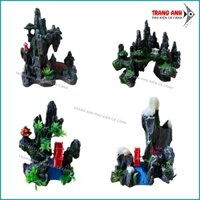 Mô hình núi đá, hòn non bộ giả trang trí bể cá cảnh, hồ cá thủy sinh