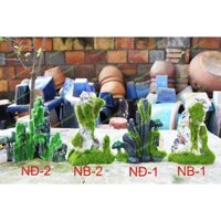 Mô hình Núi phong thủy, hòn non bộ phủ rêu
