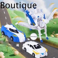 Mô hình ô tô, Xe Pegasus có cánh bằng nhựa biến thành đồ chơi kỳ lân, Đồ chơi trẻ em Xe đua trượt quán tính