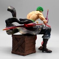 mô hình one pice zoro cầm kiếm enma ngồi cao 14cm