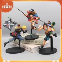 Mô hình one piece 3 anh em Luffy, Ace, Sabo, đồ chơi mô hình, trang trí decor nhân vật anime