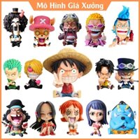 Mô hình One Piece chibi Luffy Zoro Sanji Ace Sabo Nami Robin Choper Usopp Brook Franky Jinbei Boa Hancok Doflamingo Kuma