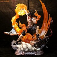 Mô hình One Piece - Figure Ace hỏa quyền có Led size lớn 42cm ACE04
