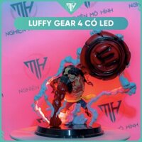 Mô hình One Piece - Figure One piece Luffy trạng thái Gear 4 siêu đẹp 20x25cm