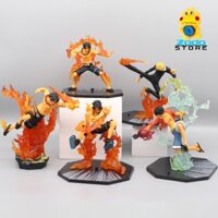 Mô hình One Piece Fire Fist Luffy Ace gear 2 haki figure F.zero hàng cao cấp có đế