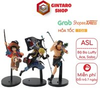 Mô hình One Piece Luffy Ace Sabo cực kỳ nét và chi tiết, Mô hình nhân vật bộ 3 anh em Luffy Ace Sabo ASL GINTARO SHOP