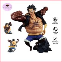 Mô hình One Piece Luffy gear 4 hiệu ứng chiến đấu siêu đẹp, figure anmie one piece luffy