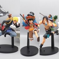 Mô hình One Piece Luffy,Ace, Sabo cao 20 cm figure mô hình nhân vật anime Luffy