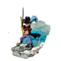 Mô hình One Piece Mihawk ( Mắt Diều Hâu ) cao 12cm , trạng thái chiến đấu , figure mô hình one piece
