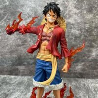 Mô hình One Piece : mô hình Luffy 26cm nhựa PVC 2 đầu thay thế , Box màu