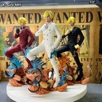 Mô hình One Piece - Mô hình Sanji Quỷ Gió siêu ngầu cao 25cm có hộp màu tặng led dây - K-Siro MH