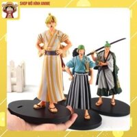 Mô Hình One Piece Vương Quốc Wano Luffy, Zoro, Usop, Sanji, Nami, Brook, Choper - Cao 20cm- Mô Hình Figure