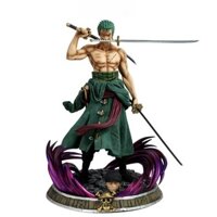 Mô hình One Piece Zoro tam kiếm Hàng cao cấp cao 36cm , Nặng 3kg  có 2 Đầu - Figure Tượng One Piece