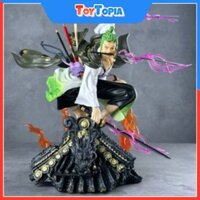 Mô hình One Piece Zoro Tam Kiếm Haki đứng trên mái nhà, Mô hình Zoro mái nhà cao 20Cm GINTARO SHOP - ToyTopia
