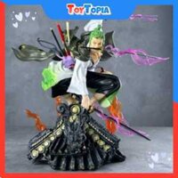 Mô hình One Piece Zoro Tam Kiếm Haki đứng trên mái nhà, Mô hình Zoro mái nhà cao 20Cm GINTARO SHOP - ToyTopia