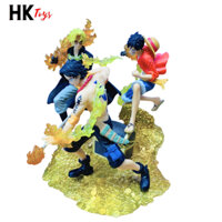 Mô Hình OnePiece Combo 3 anh em Luffy Sabo Ace bản quốc dân - cao 18 cm - nặng 300 gram - FIGURE OnePiece - Có hộp màu