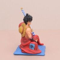 Mô Hình OnePiece Luffy Wano ngồi cầm kiếm - 10cm - rộng 8cm