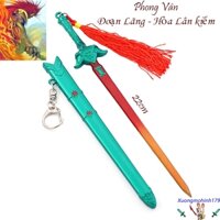 Mô hình Phong Vân Đoạn Lãng Hỏa Lân kiếm hợp kim 22cm