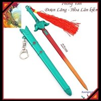 Mô hình Phong Vân Đoạn Lãng Hỏa Lân kiếm hợp kim 22cm