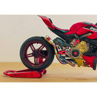 Mô Hình Phụ Kiện ben nâng moto crose CNC cho (Ducati V4/ streetfighter v4/Ducati 1199 TAMIYA) tỉ lệ 1:12