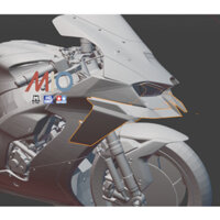 Mô Hình phụ kiện Cánh gió RACE MIO cho mô hình xe zx10r 2024  tỉ lệ 1:12