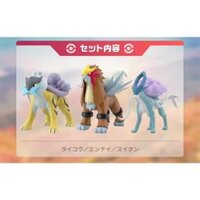 Mô hình Pokemon Bandai Scale World 1/20 Raikou & Entei & Suicune Huyền thoại Johto - Chính hãng