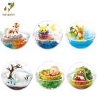 Mô hình Pokemon cùng tiểu cảnh bên trong bóng Poke Ball trong suốt, cực kỳ đẹp mắt, dễ thương (đứng được) Poke Ball có t