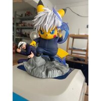 Mô hình Pokemon - Mô hình Pikachu cosplay Gojo Satoru Jujutsu Kaisen 20cm PK057