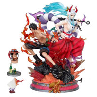 Mô hình Portgas D. Ace và Yamato cao 29CM - Mô hình yamato cao 29cm - One piece figure Ace & yamato - Khangmohinhgiare