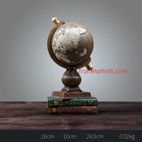 Mô hình Quả địa cầu Brown | Trang trí phòng khách, quán cà phê, studio