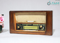 Mô hình Radio cổ điển nâu cao 11cm MHVT-MCSR-03