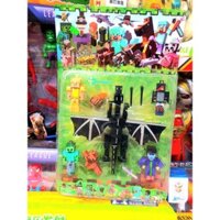 Mô hình Rồng Ender và Skeleton có khớp