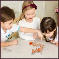 Mô hình rồng khớp nối Phát sáng trong bóng tối Động vật In ba chiều Tượng rồng gelaidvn