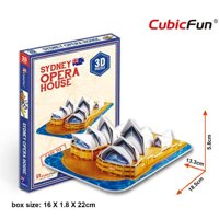 Mô hình sa bàn Cubic Fun 3D bằng giấy cứng: Nhà hát Opera Sydney của Úc S3001h