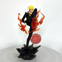 Mô Hình Sanji Đá Lửa Chân lửa đỏ 24Cm One Piece