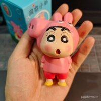 Mô hình shin- cậu bé bút chì cosplay heo Peppa dễ thương - h2t toys