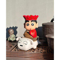 Mô hình Shin Chan cosplay đường tăng cưỡi chó thỉnh kinh